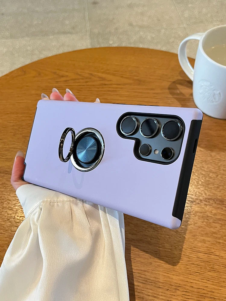 Shockproof Magnetic Ring Holder Cover – Samsung