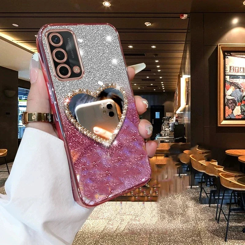 Luxury Glitter Diamond Mirror Cover – OPPO Reno