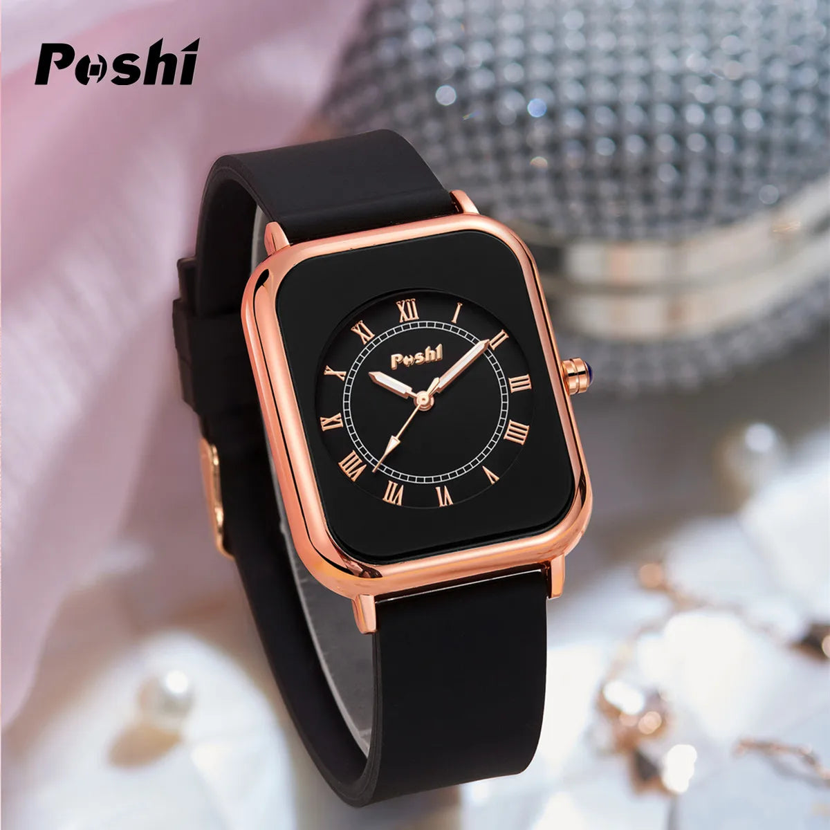 POSHI Fashion Women's Silicone Quartz Watch