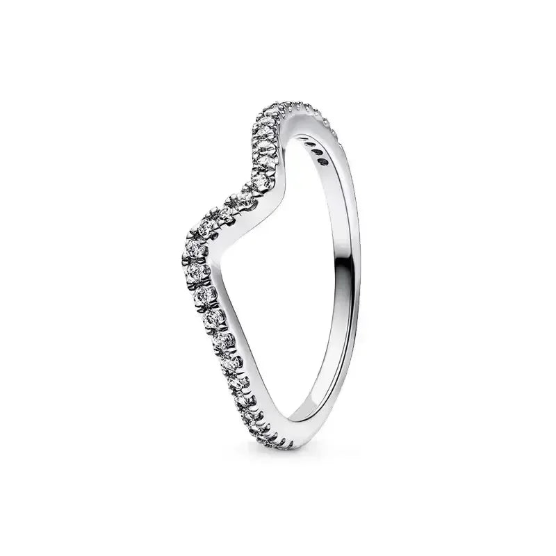 "Classic 925 Silver Heart Ring – Couple Jewelry Gift"