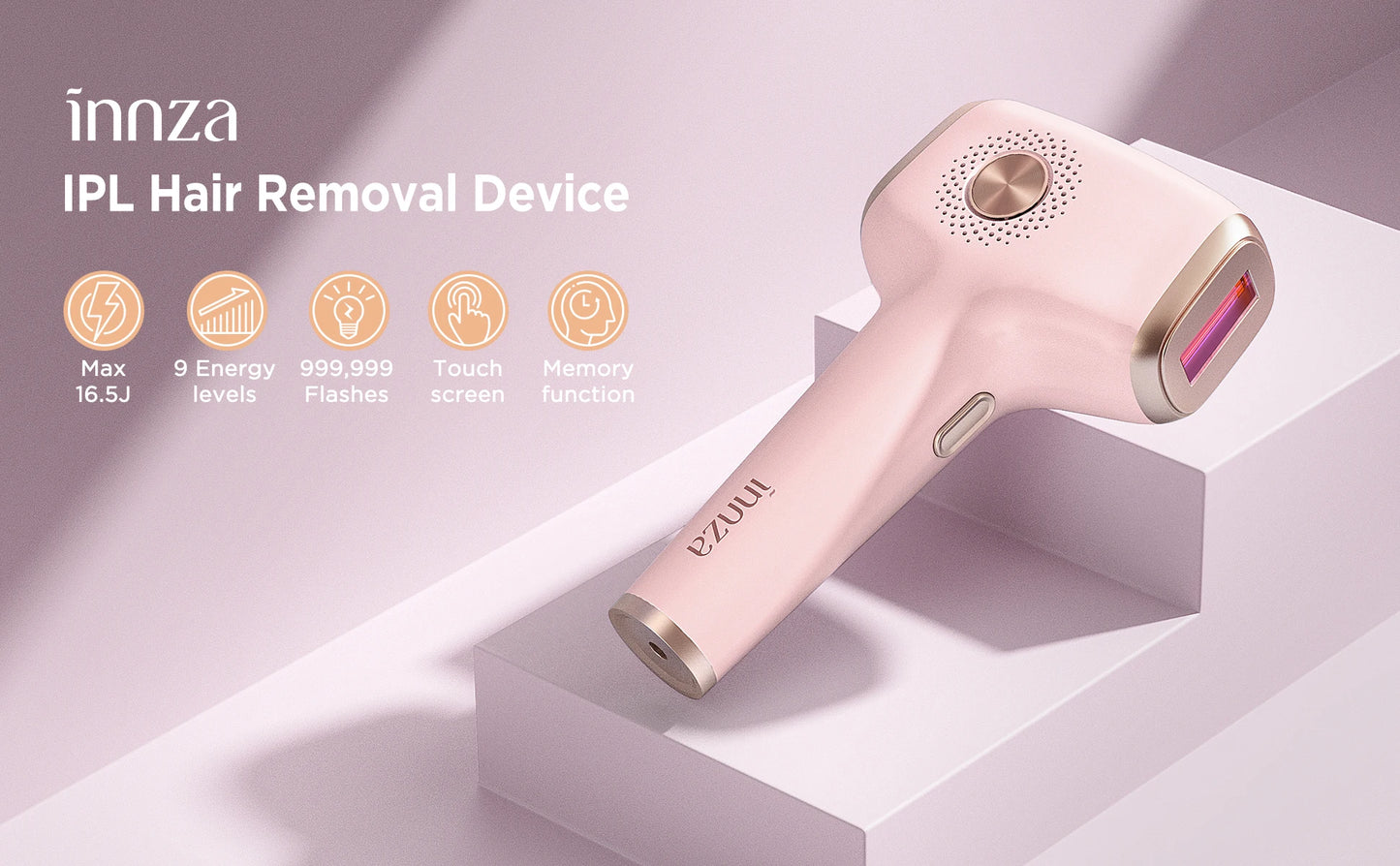 INNZA IPL Hair Removal Device – 999,999 Flashes with Ice Cooling