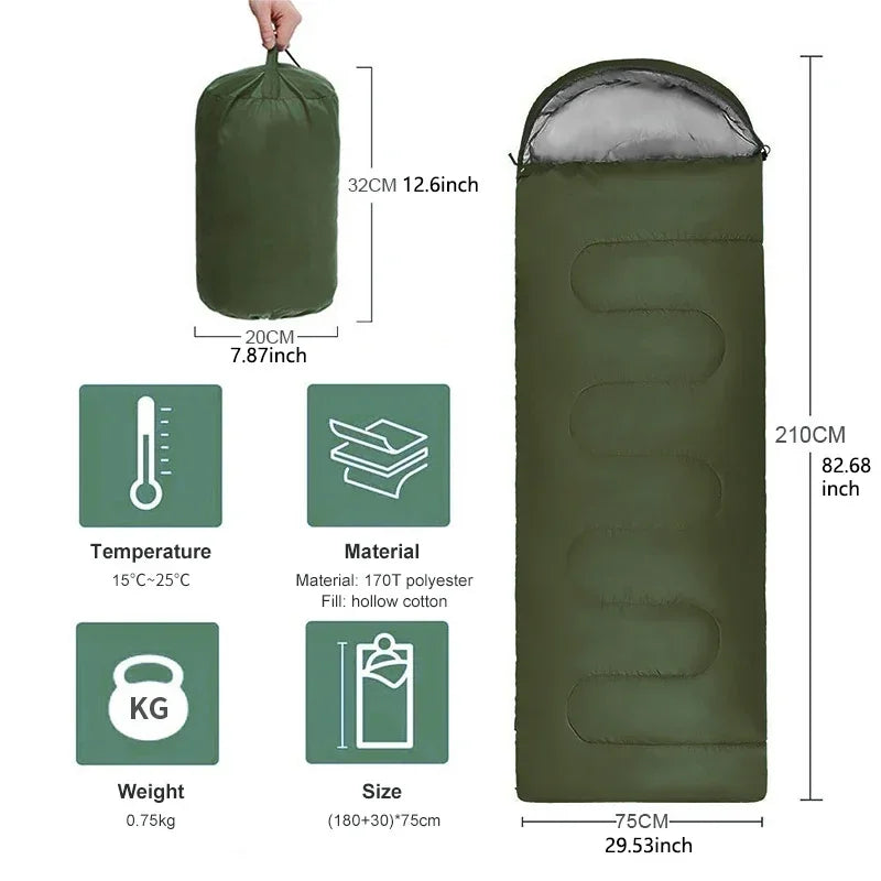 Ultralight Waterproof Sleeping Bag – 4 Season Camping