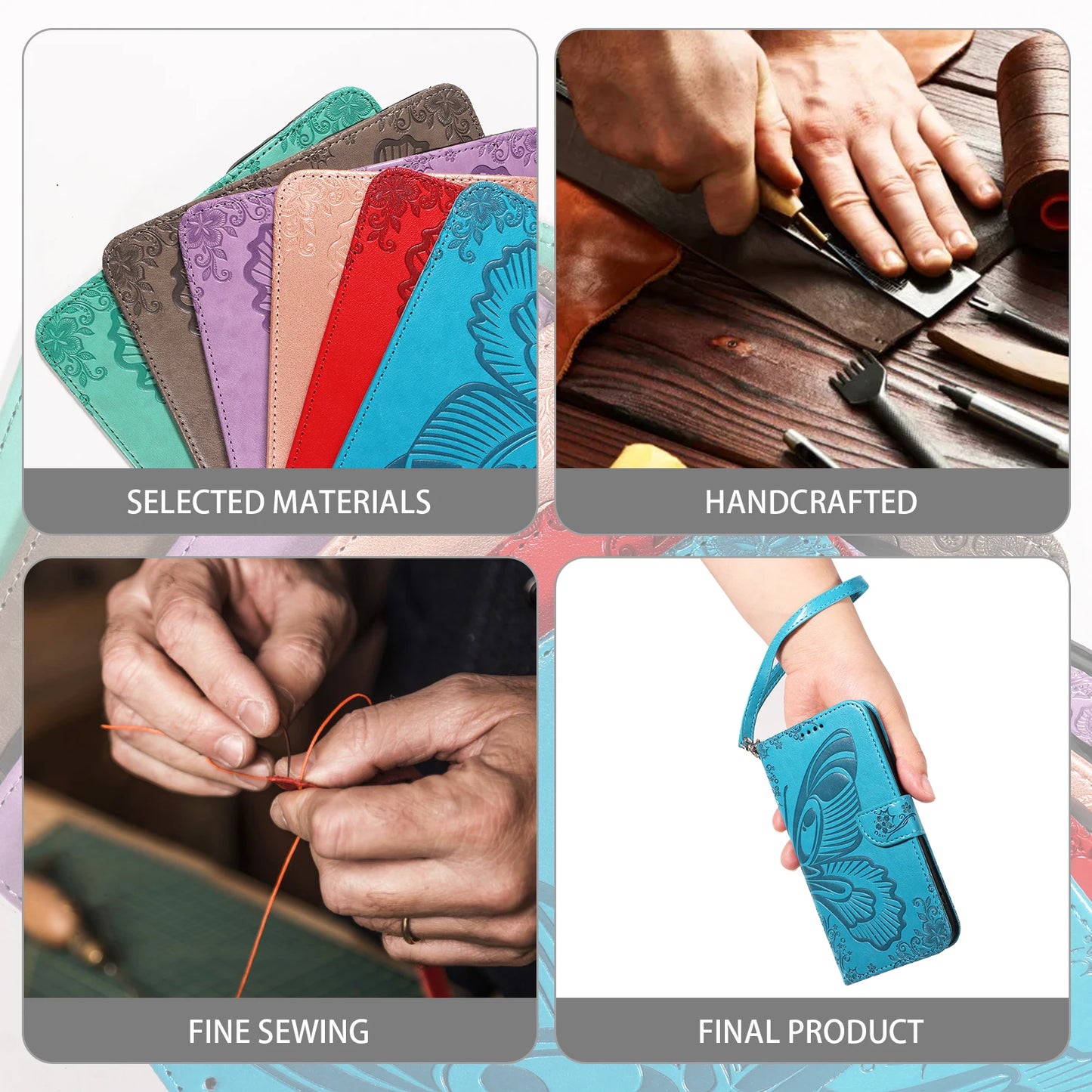 Flip Card Slot Stand Wallet Cover – iPhone