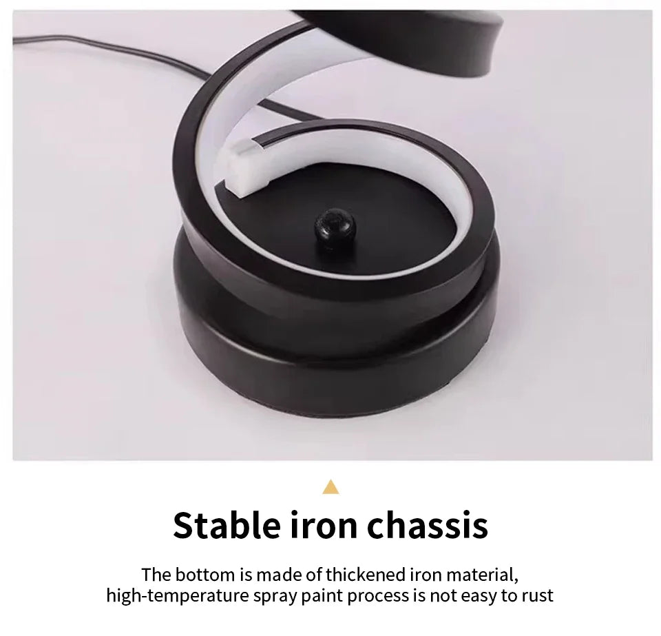 Modern RGB Spiral LED Table Ligh