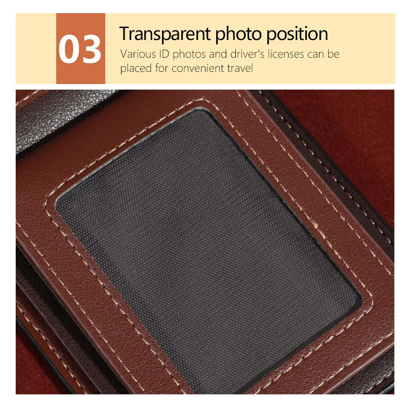 Luxury Synthetic Leather Short Wallet with Card Slots