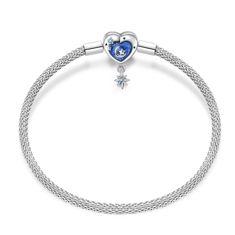 925 Sterling Silver Charm Bracelet for Women”