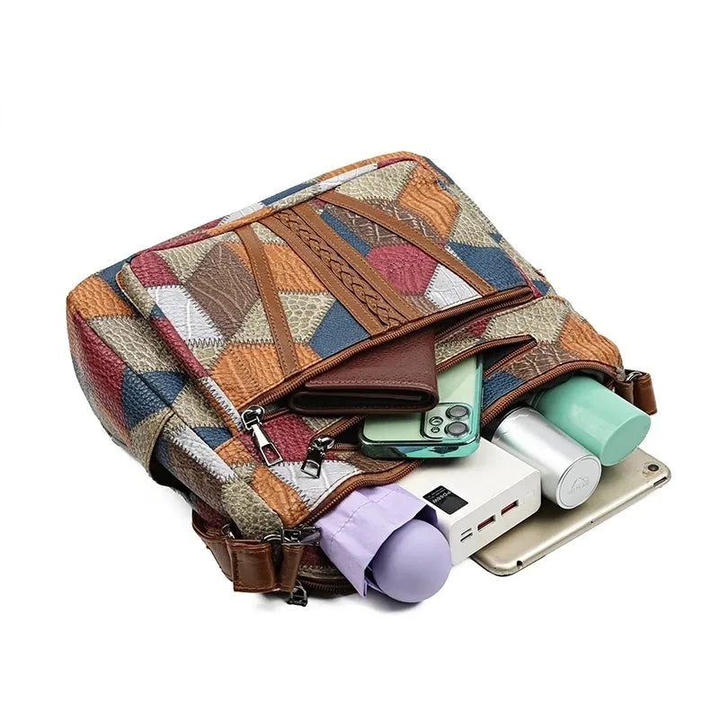 Multi-pocket Retro Shoulder Bag