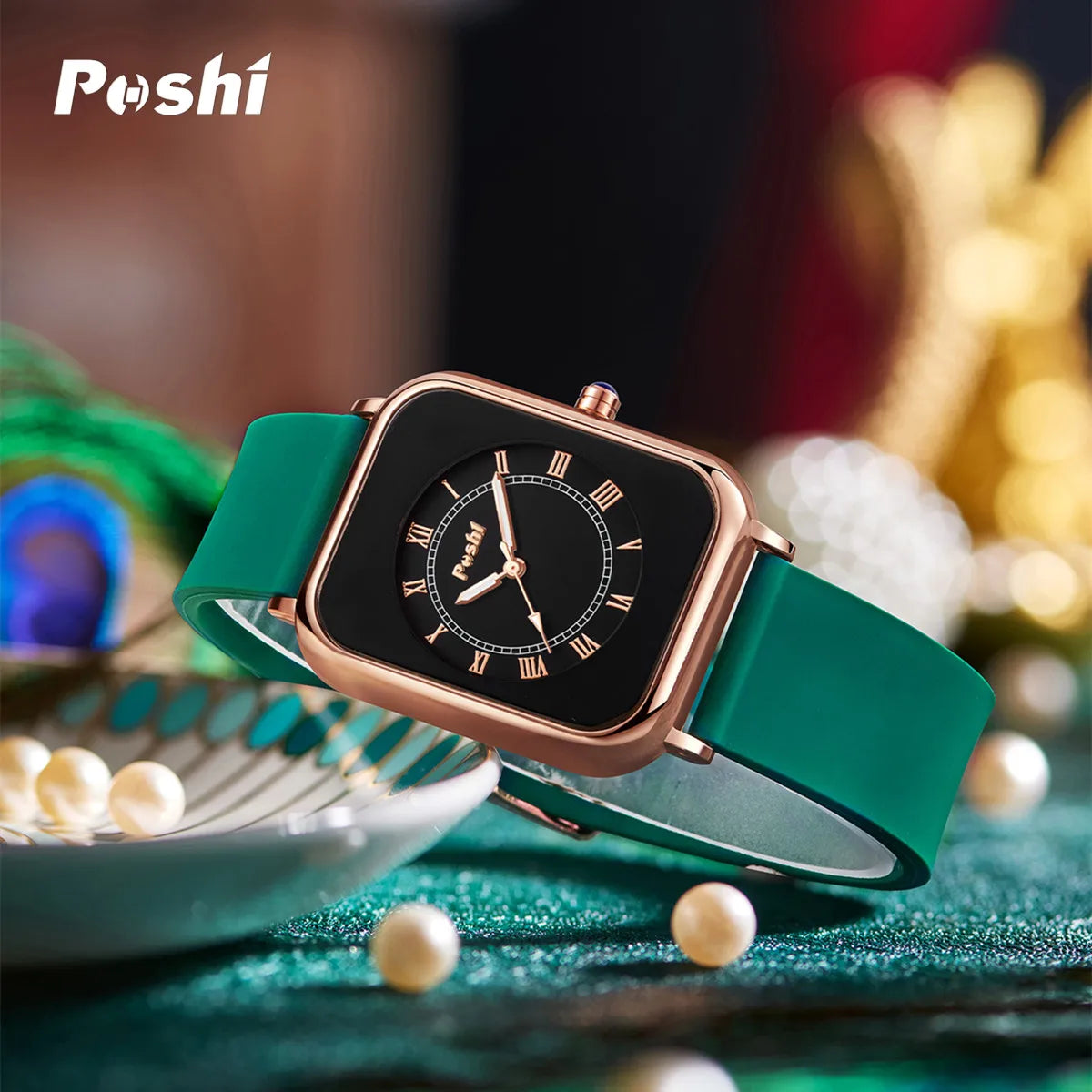 POSHI Fashion Women's Silicone Quartz Watch