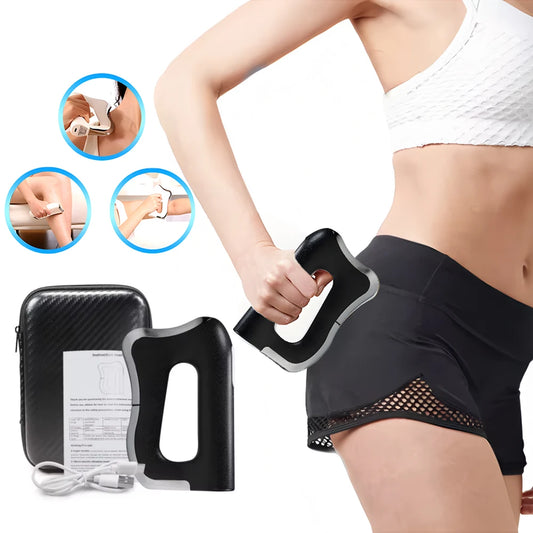 Electric Fascia Massager – Microcurrent Vibration & Warm Compress