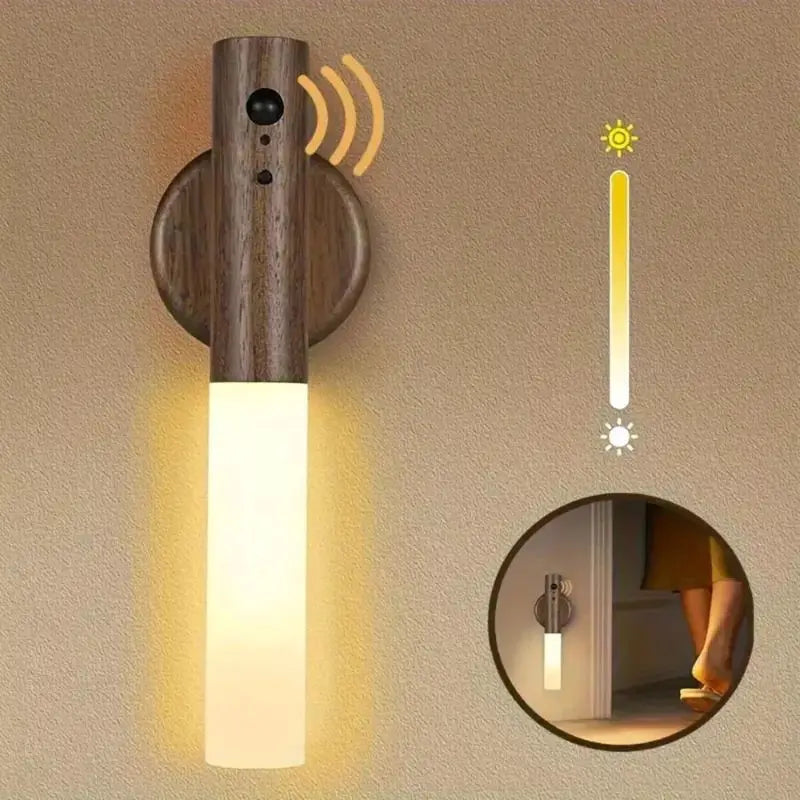 Wall Mounted Induction Light for Bedroom & Desk