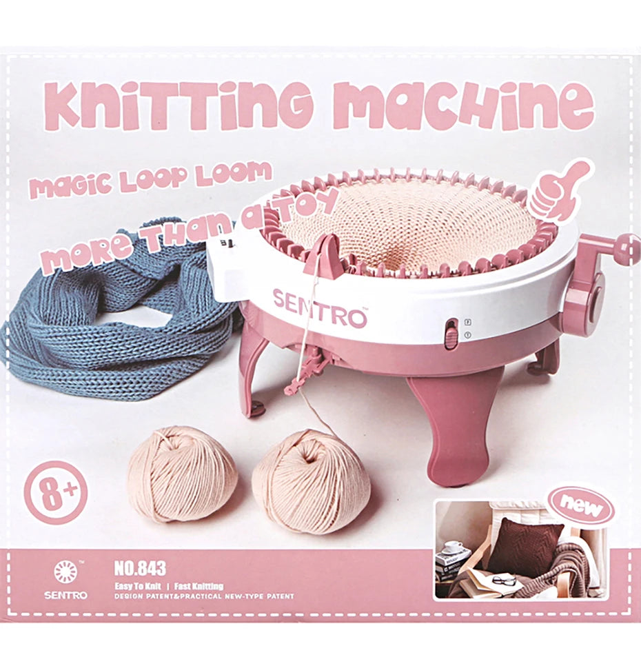 Sentro 48-Needle Smart Weaving Loom – Rotating Double Knitting Machine