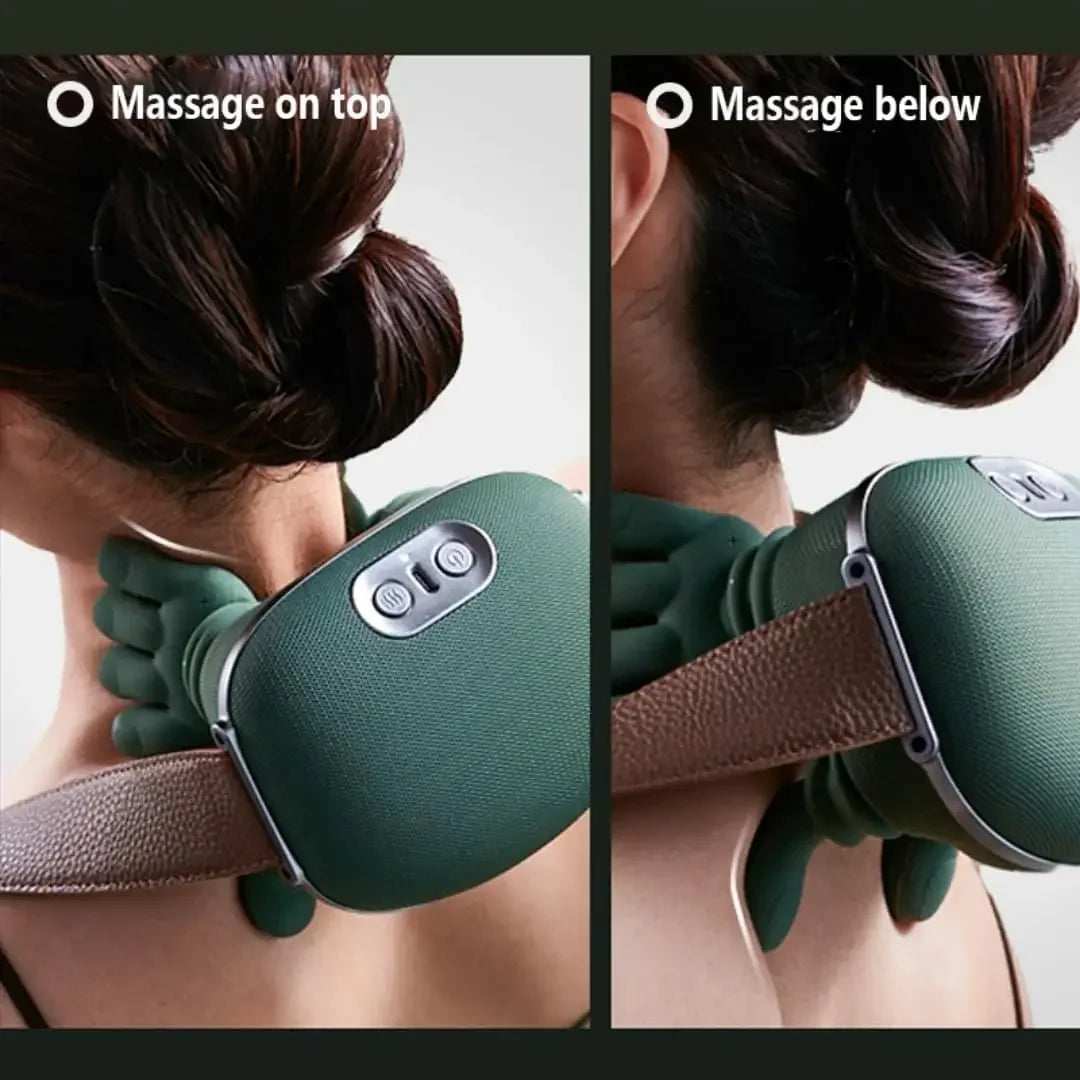 "Portable Heated Shiatsu Neck & Back Massager