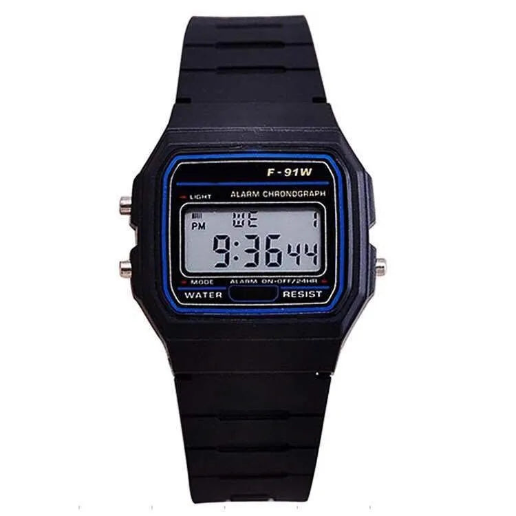 Luxury Harajuku Women's Digital Watch, Waterproof LED, Silicone Strap