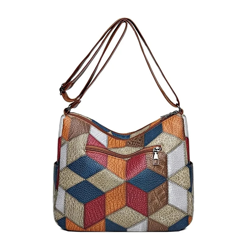Multi-pocket Retro Shoulder Bag