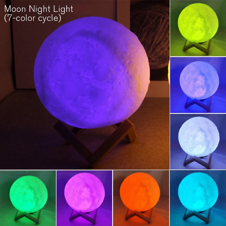 LED Moon & Galaxy Book Light – Perfect Gift for Kids