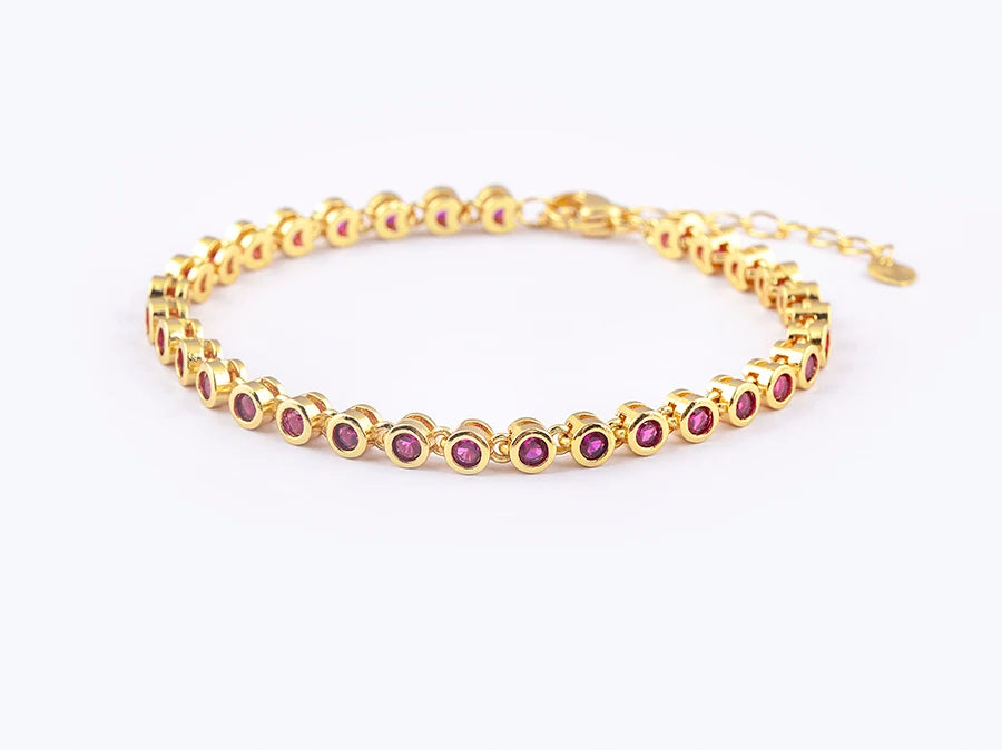 Nidin 6 Colors Shiny Crystal Bracelet For Women Rhinestone Zircon Charm Wrist Adjustable Bangles Girls Exquisite Jewelry Gift