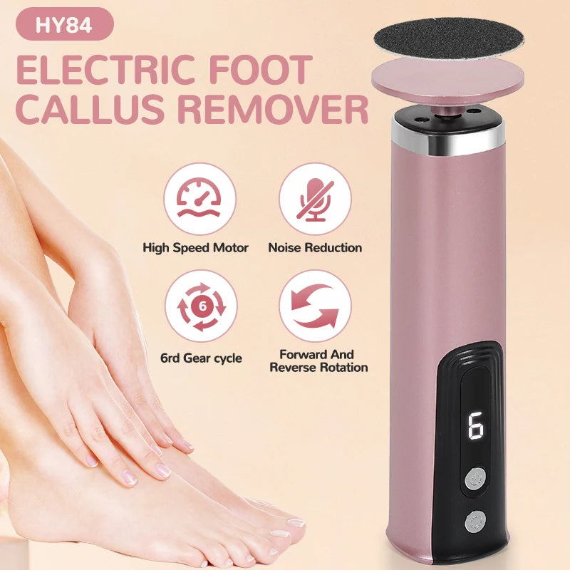 2-in-1 Electric Foot Care Tool – Callus Remover & Nail Polisher