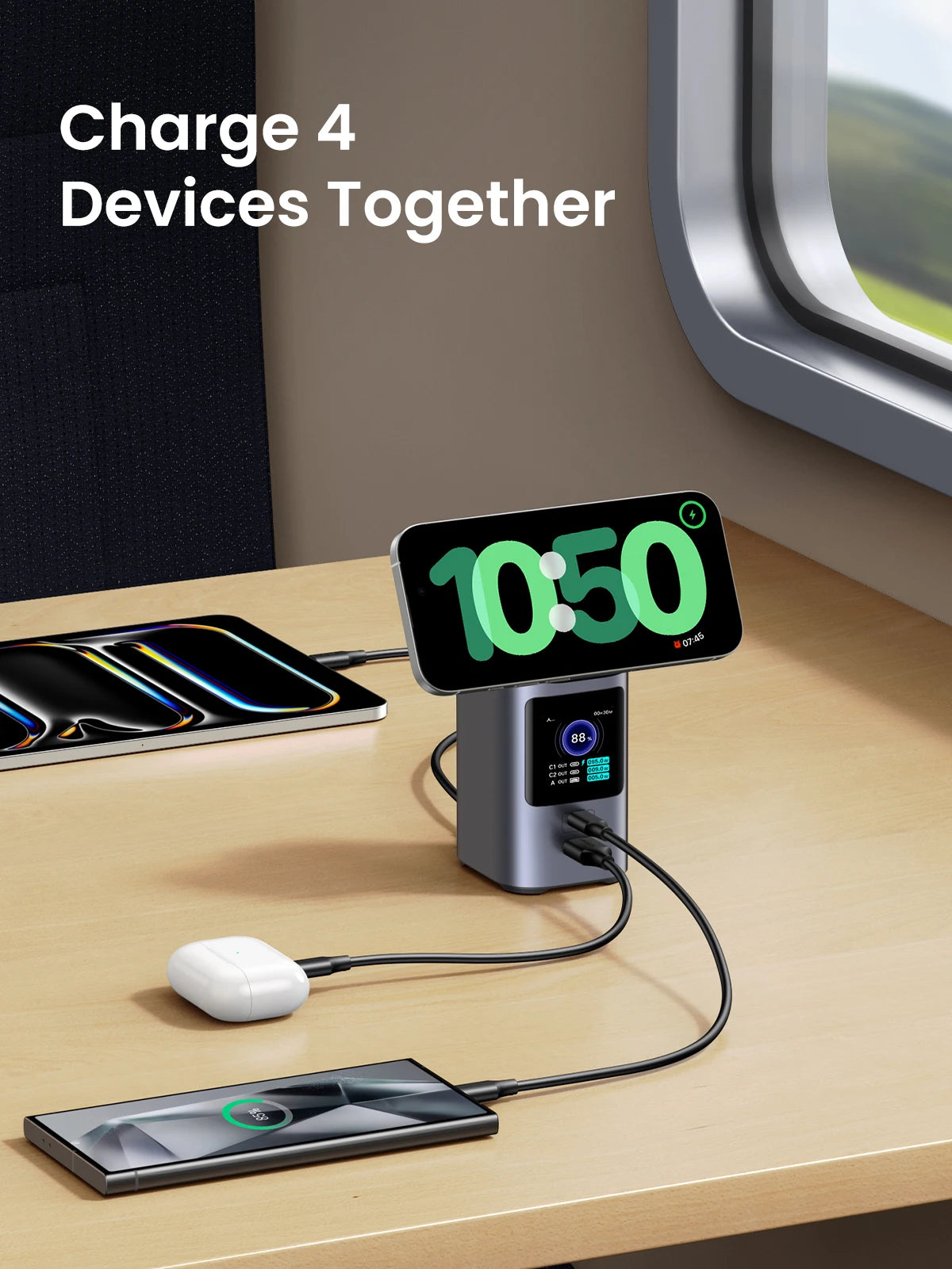 UGREEN 145W Fast-Charge 20K Power Bank with Qi2