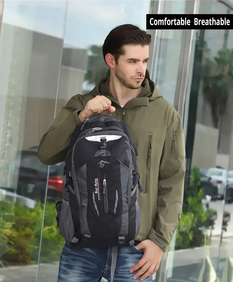 Men’s Waterproof Nylon Travel & Laptop Backpack
