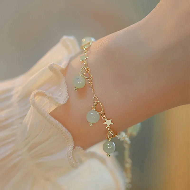 “Gold Stainless Steel Star Bracelet”