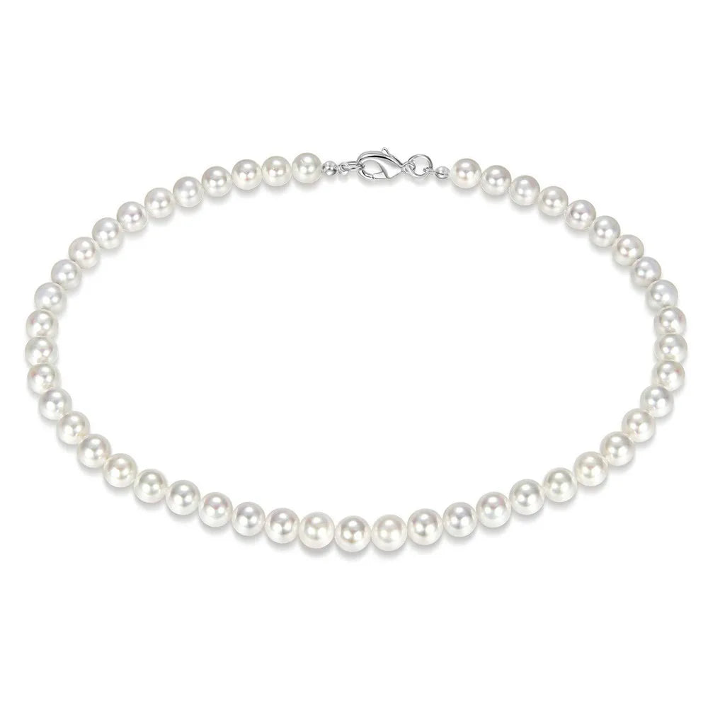 Simple Pearl Necklace for Men”