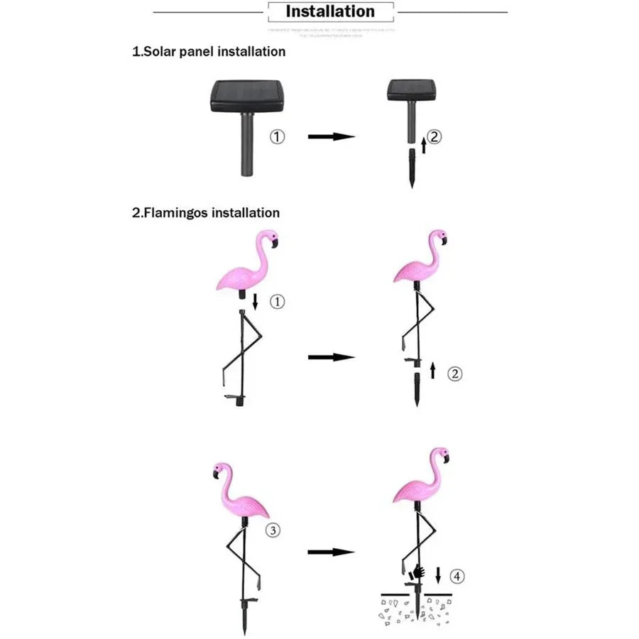 ChatGPT ha detto: "LED Solar Flamingo Light
