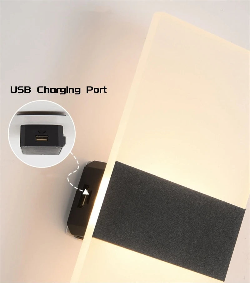 Touch LED Wall Night Light – USB Rechargeable & Wireless