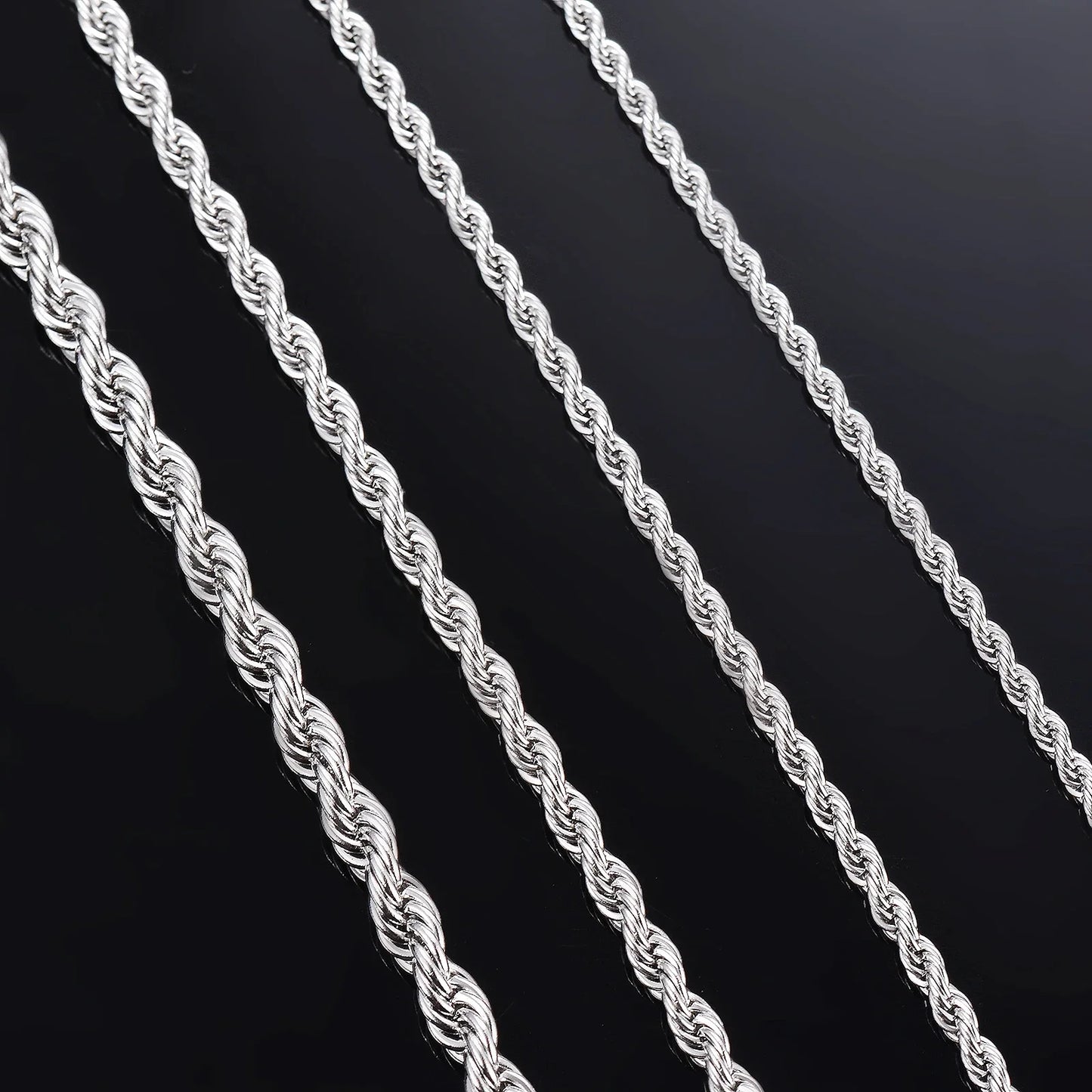 925 Silver Rope Chain Necklace/Bracelet