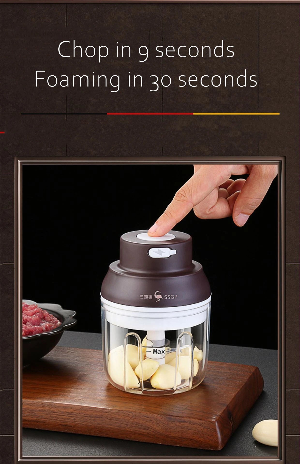 Premium Electric Garlic Masher