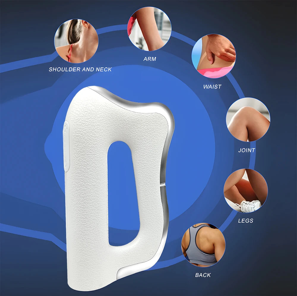 Electric Fascia Massager – Microcurrent Vibration & Warm Compress