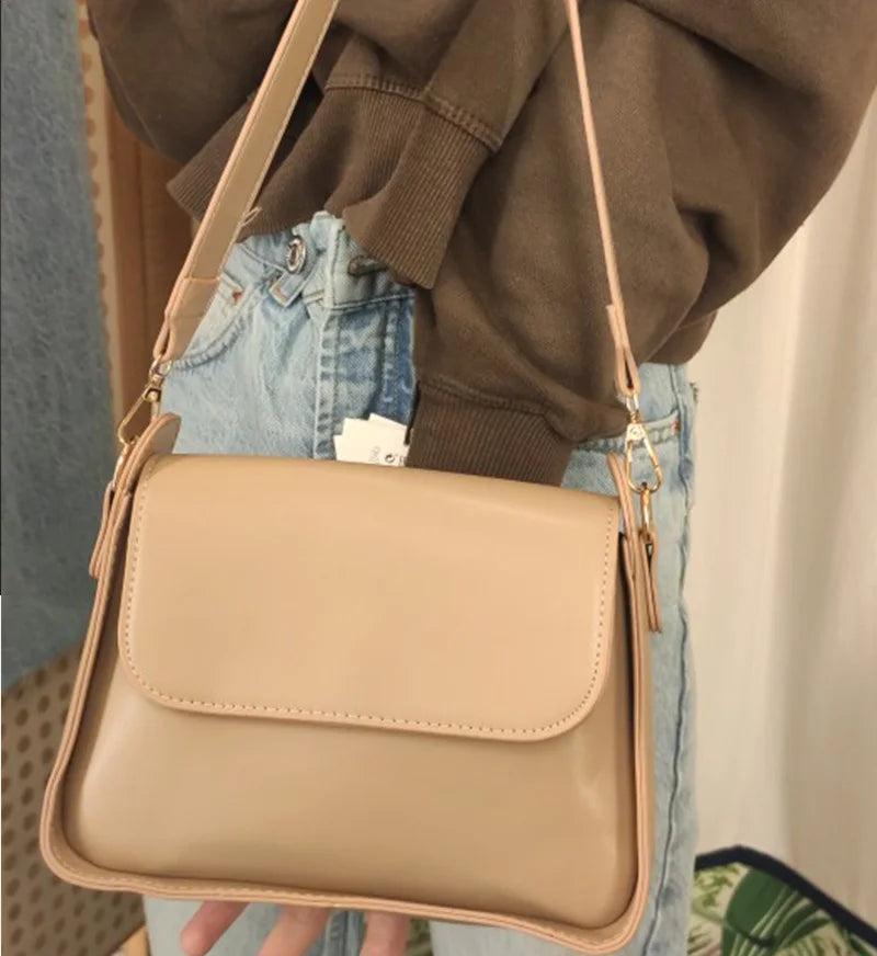 Trendy PU Flap Shoulder Bag