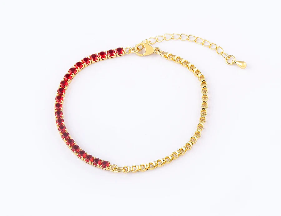 Adjustable Zircon Tennis Bracelet – Women’s Jewelry Gift"