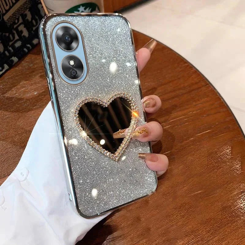 Luxury Glitter Diamond Mirror Cover – OPPO Reno