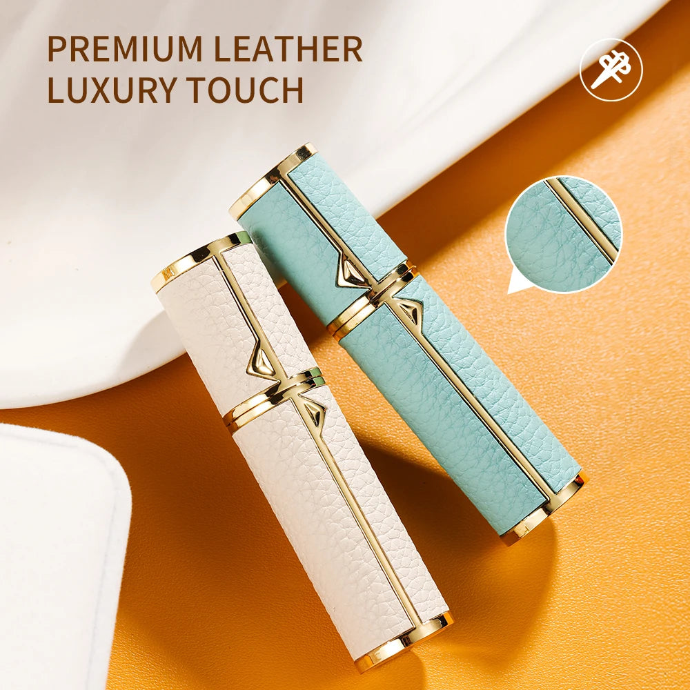 5ml Mini Perfume Atomizer – Refillable PU Leather Travel Bottle