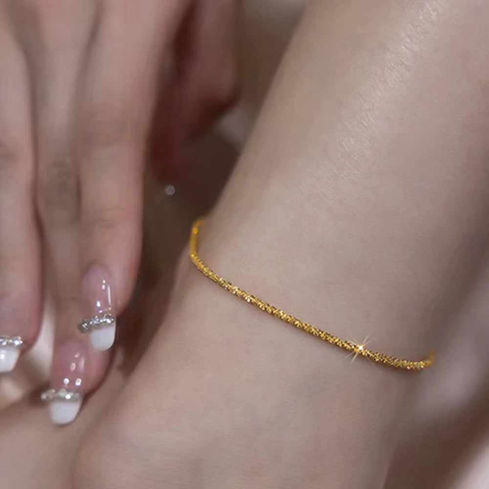 Elegant Stainless Steel Chain Anklet for Women