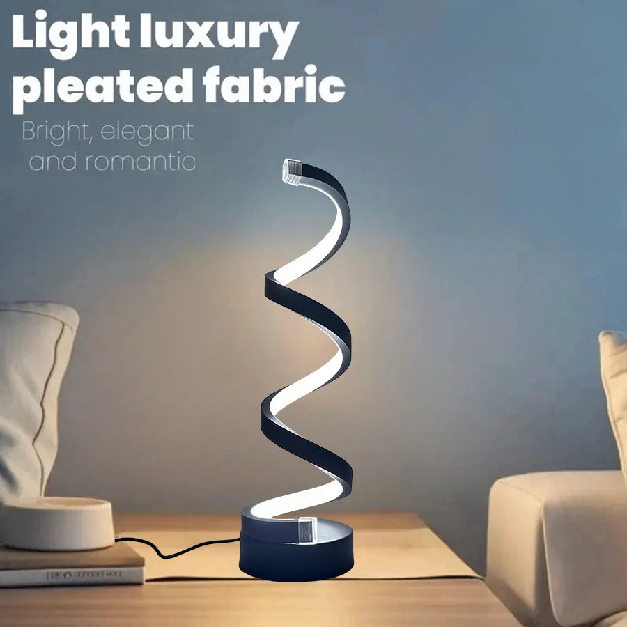 USB Powered Bedroom Bedside Lamp, Simple and Adjustable