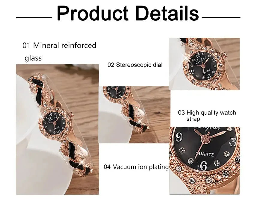 LVPAI Women's Fashion Crystal Quartz Watch