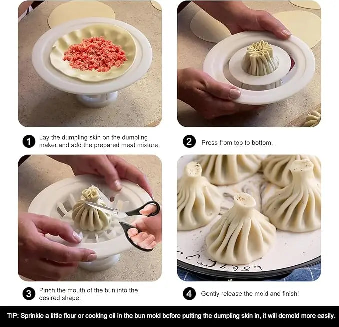 Flower-Shaped Dumpling & Bun Maker – Baozi Mold