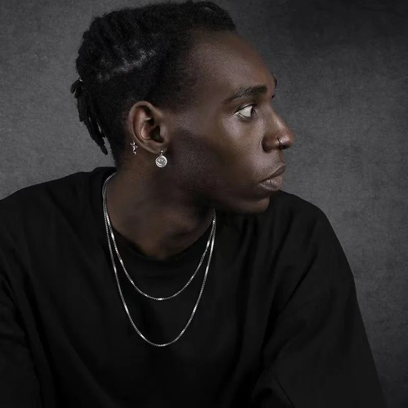 2mm Hip Hop Steel Chain for Men