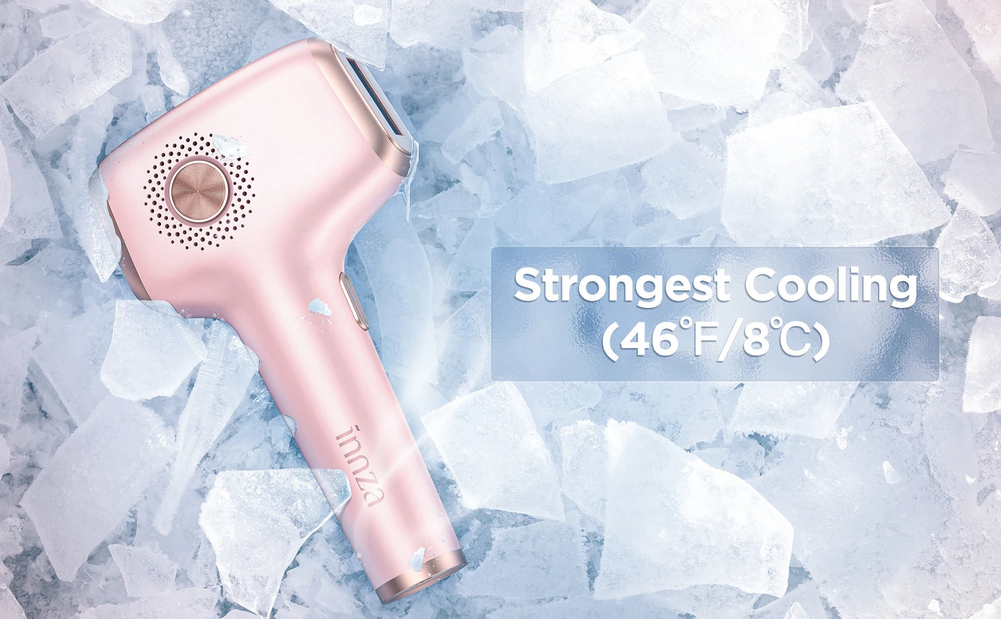 INNZA IPL Hair Removal Device – 999,999 Flashes with Ice Cooling