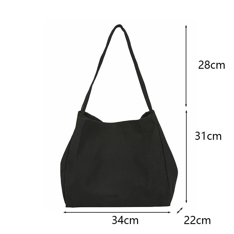 Large Canvas Shopper Tote