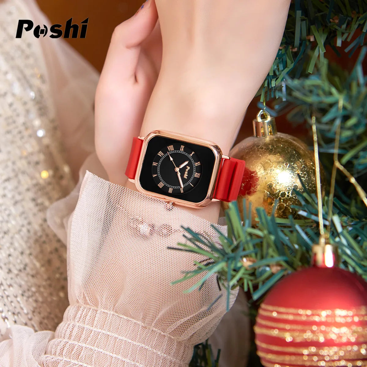 POSHI Fashion Women's Silicone Quartz Watch