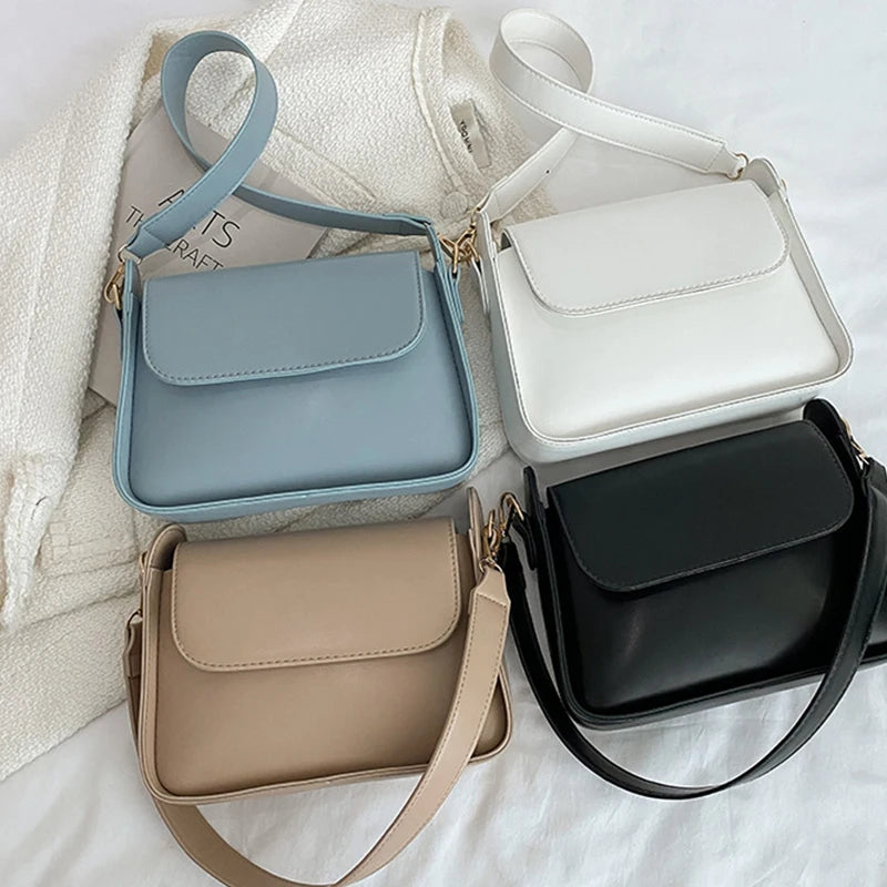 Trendy PU Flap Shoulder Bag