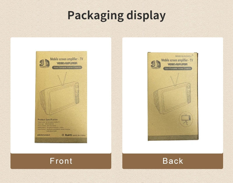 Retro TV Box Phone Magnifier – HD Display