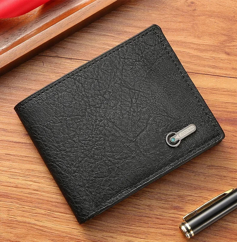 Classic Vintage PU Leather Men’s Wallet with Coin Pocket