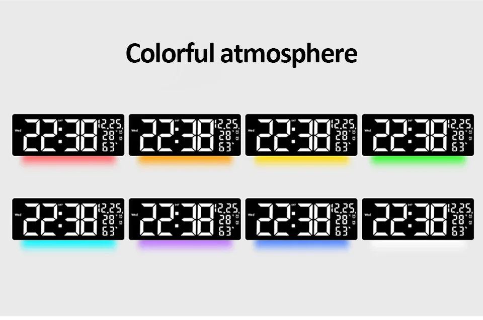 Color-Changing LED Wall Clock – Dynamic Room Decor