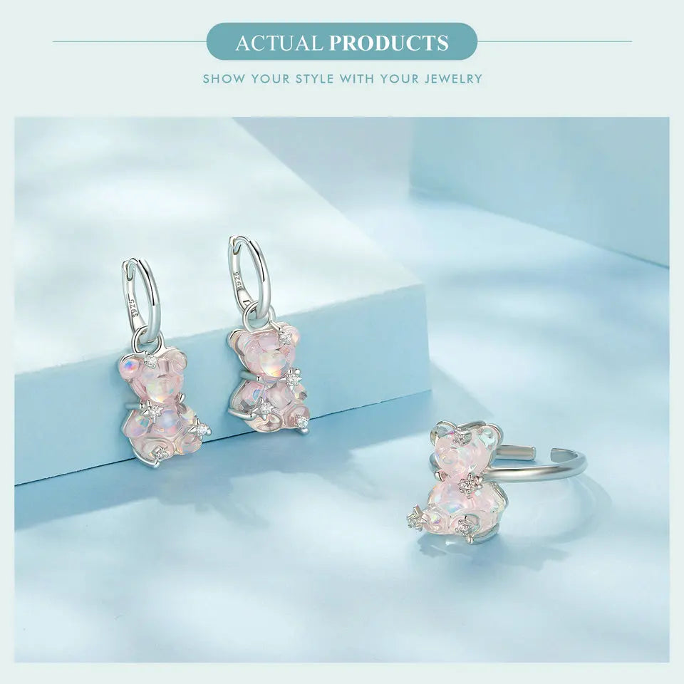 BAMOER 925 Silver Butterfly Ring for Girls, Dainty Cute Butterfly Jewelry Gifts for Women On Birthday Christmas for Girlfriend