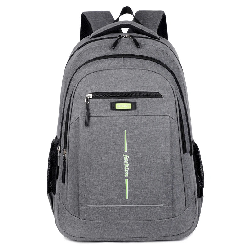 Trendy School & Computer Backpack – Black, Grey, Blue, Red