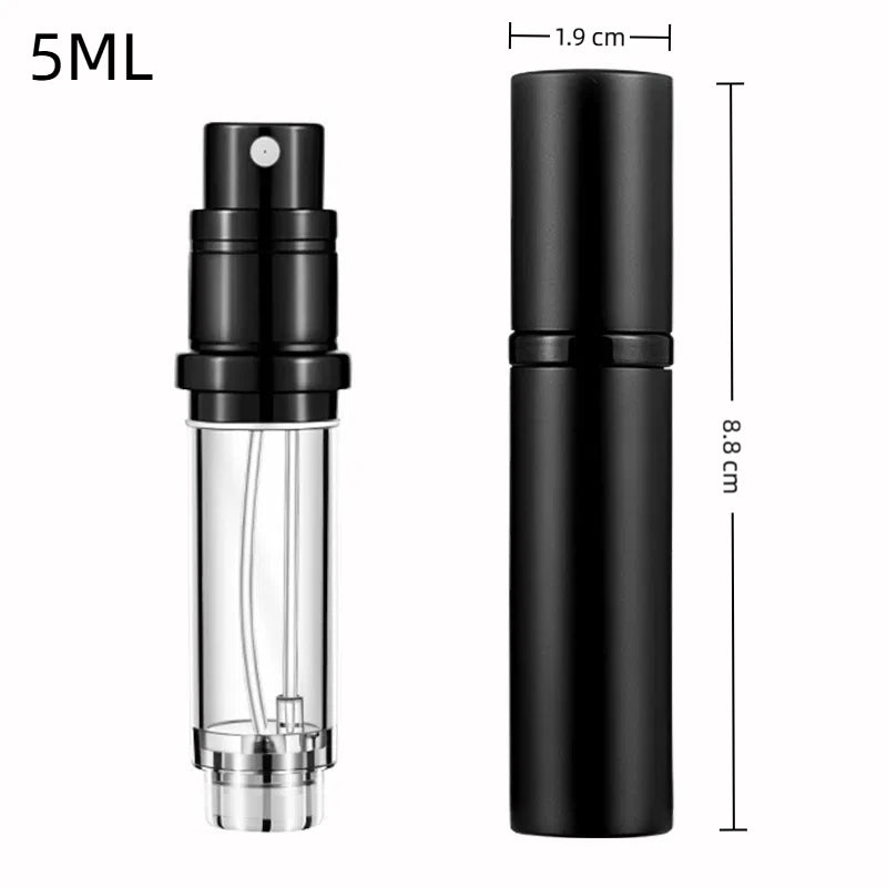 5ml/10ml Mini Perfume Spray Bottle – Refillable Travel Atomizer