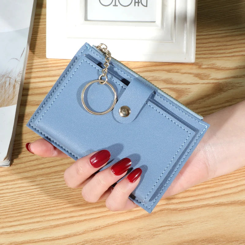 Portable Travel Zipper Card Holder